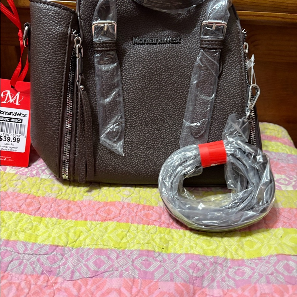 NWT: Montana West Women’s coffee colored handbag/purse